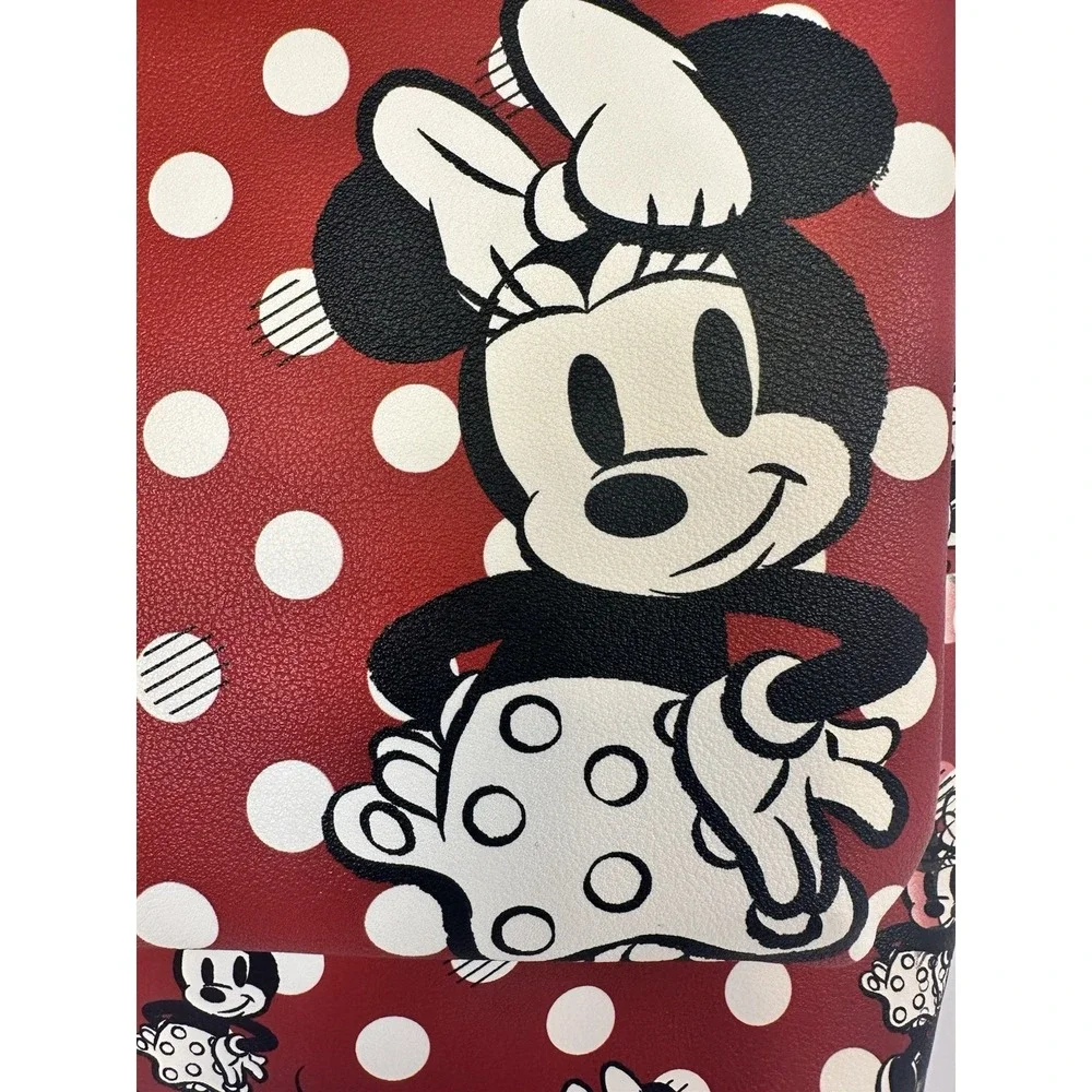 Disney Minnie Mouse 2 Pc Travel Pouch Set Red Polka Dot Cosmetic Bag